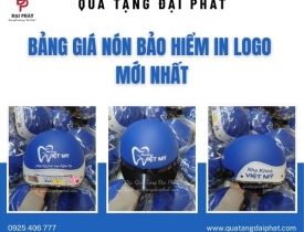 BẢNG GIÁ NÓN BẢO HIỂM IN LOGO CẬP NHẬT MỚI NHẤT