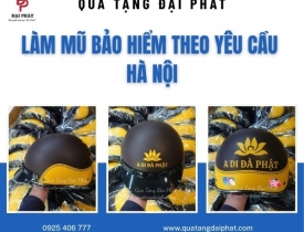 LÀM MŨ BẢO HIỂM THEO YÊU CẦU HÀ NỘI - XƯỞNG IN LOGO GIÁ RẺ, GIAO NHANH