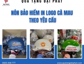 NÓN BẢO HIỂM IN LOGO CÀ MAU - XƯỞNG SẢN XUẤT THEO YÊU CẦU