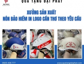 XƯỞNG SẢN XUẤT NÓN BẢO HIỂM IN LOGO CẦN THƠ THEO YÊU CẦU