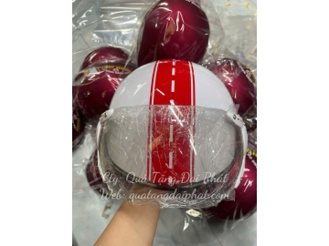 MŨ BẢO HIỂM NỬA ĐẦU CÓ KÍNH IN LOGO