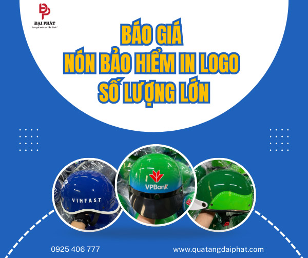 Báo giá nón bảo hiểm in logo số lượng lớn