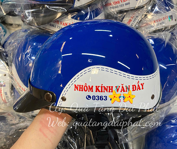 Nón bảo hiểm in logo đặt càng nhiều giá càng rẻ