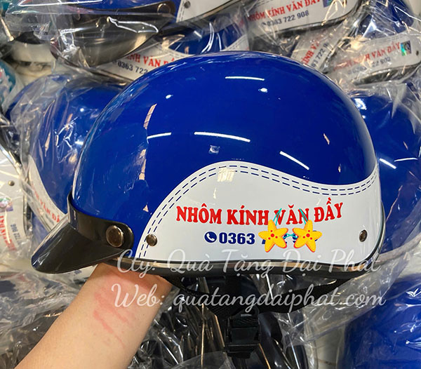 Nón bảo hiểm in logo đẹp, chất lượng