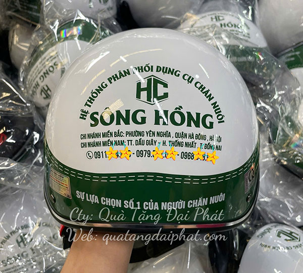 Quà Tặng Đại Phát - Xưởng sản xuất nón bảo hiểm in logo uy tín