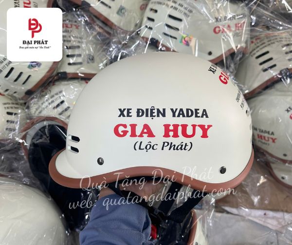 Nón bảo hiểm cá heo lót nâu