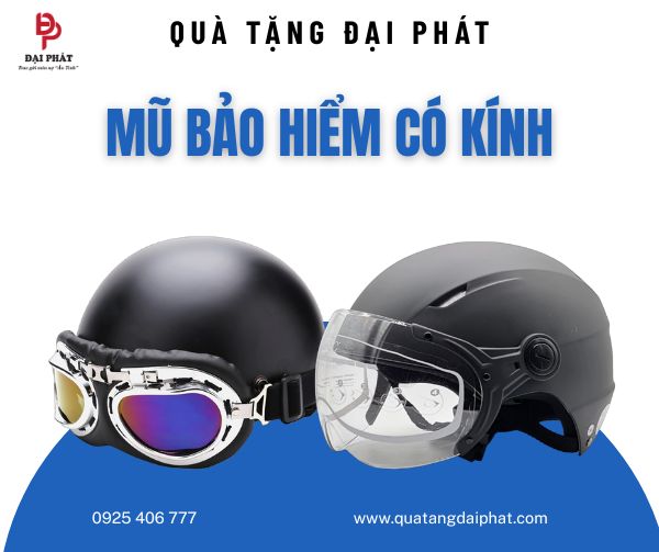 Mũ bảo hiểm có kính