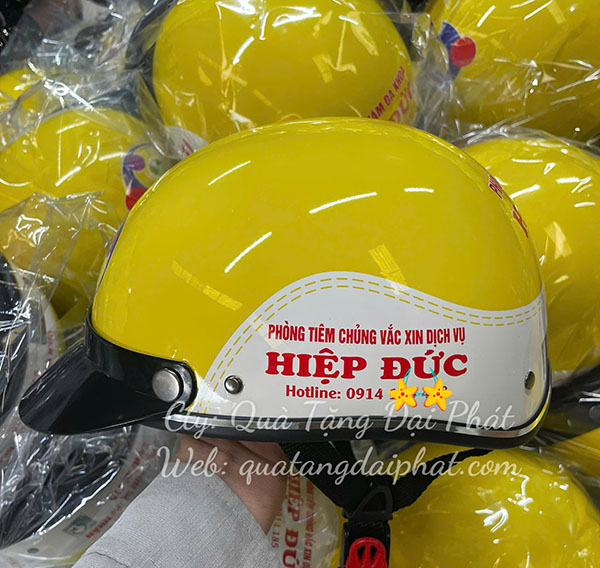 Quy trình in mũ bảo hiểm quà tặng tại Đại Phát