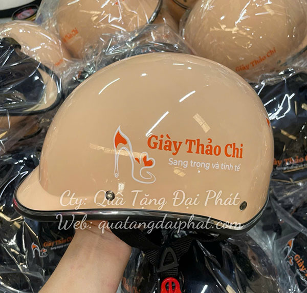 Nón bảo hiểm in logo giúp tối ưu chi phí quảng cáo