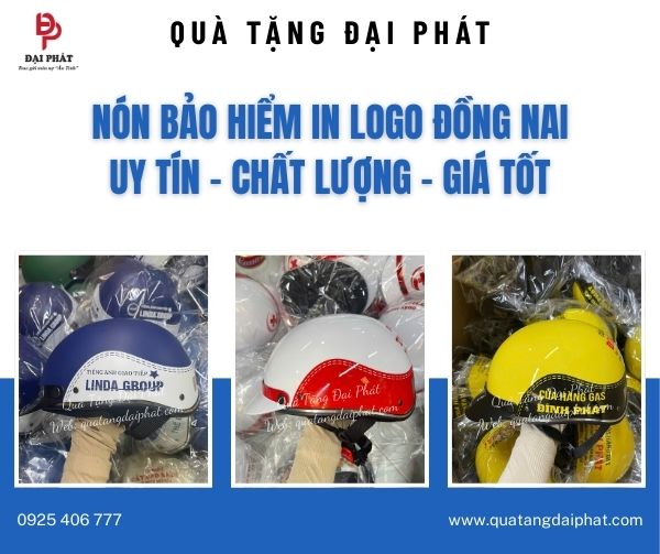 Nón bảo hiểm in logo Đồng Nai chất lượng, giá tốt Nón bảo hiểm in logo Đồng Nai chất lượng, giá tốt
