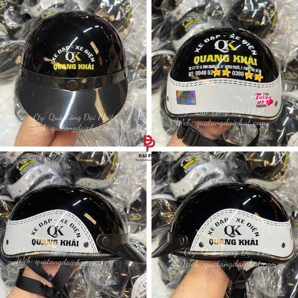 Nón bảo hiểm in logo xe điện