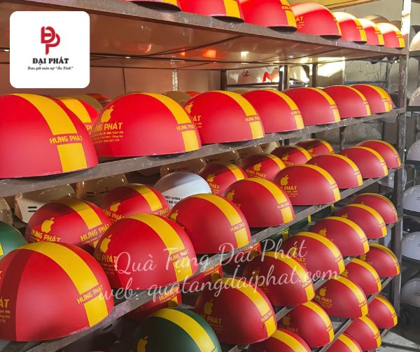 Quà Tặng Đại Phát - Xưởng sản xuất nón bảo hiểm in logo Bình Dương uy tín, chuyên nghiệp