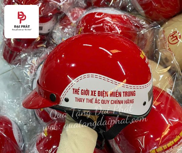 Nón bảo hiểm in logo Bình Dương - Quà Tặng Đại Phát