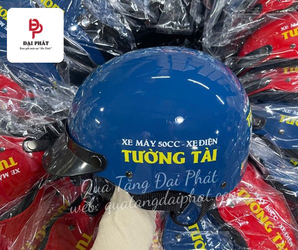Nón bảo hiểm in logo xe máy - xe điện
