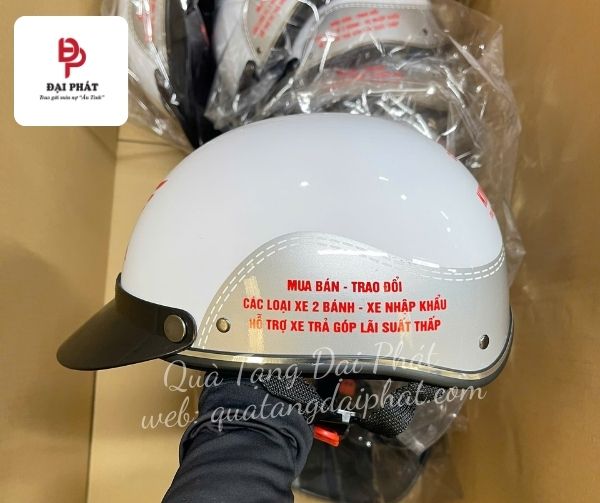 Nón bảo hiểm in logo - Quà tặng thiết thực được sử dụng hằng ngày