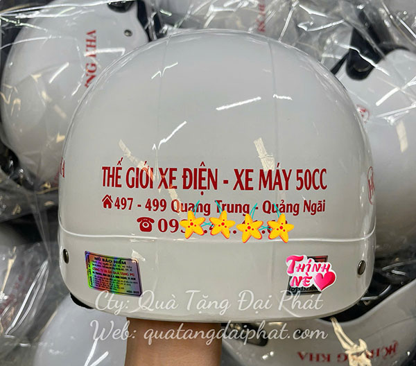 Quy trình đặt sản xuất nón bảo hiểm in logo tại Đại Phát