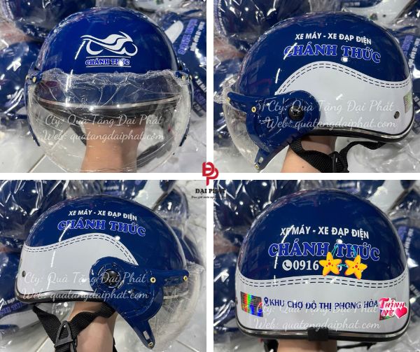 Nón bảo hiểm xe điện có kính
