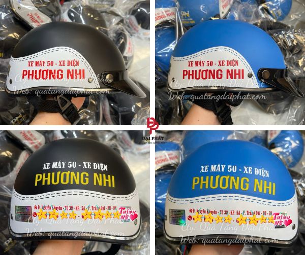 Nón bảo hiểm xe điện sơn mờ